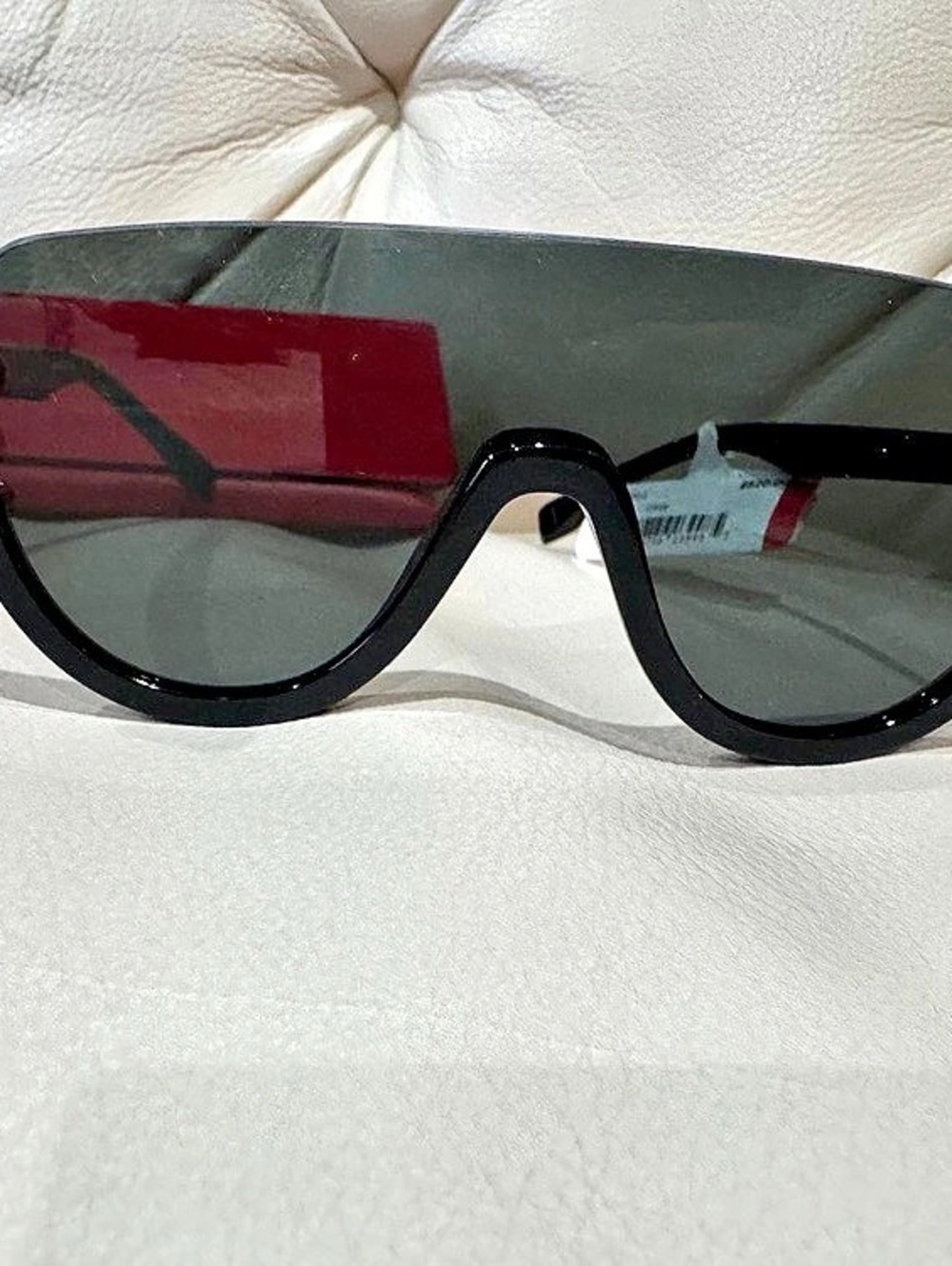 Fendi FF0296/S Pearl Shield Sunglasses Black & Red